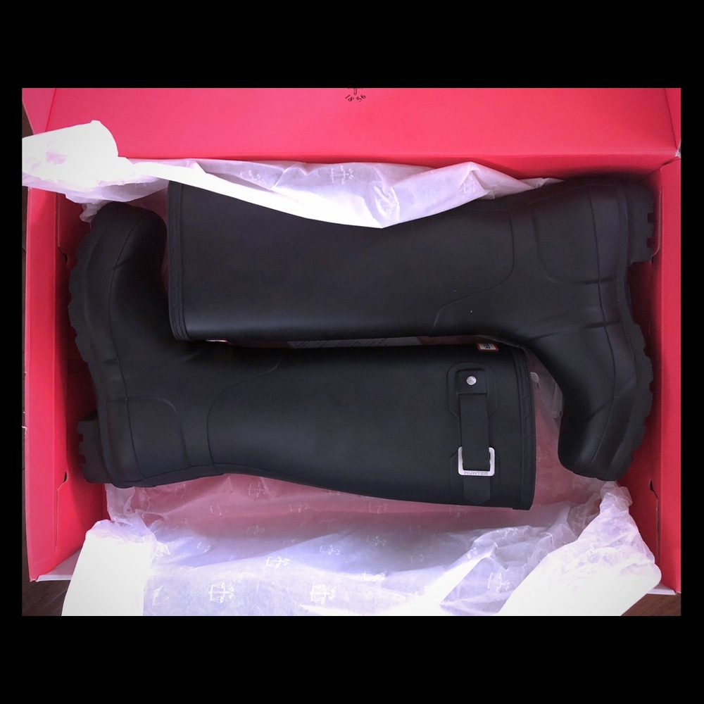 Tall Black Hunter Boots - NEVER WORN - NWT